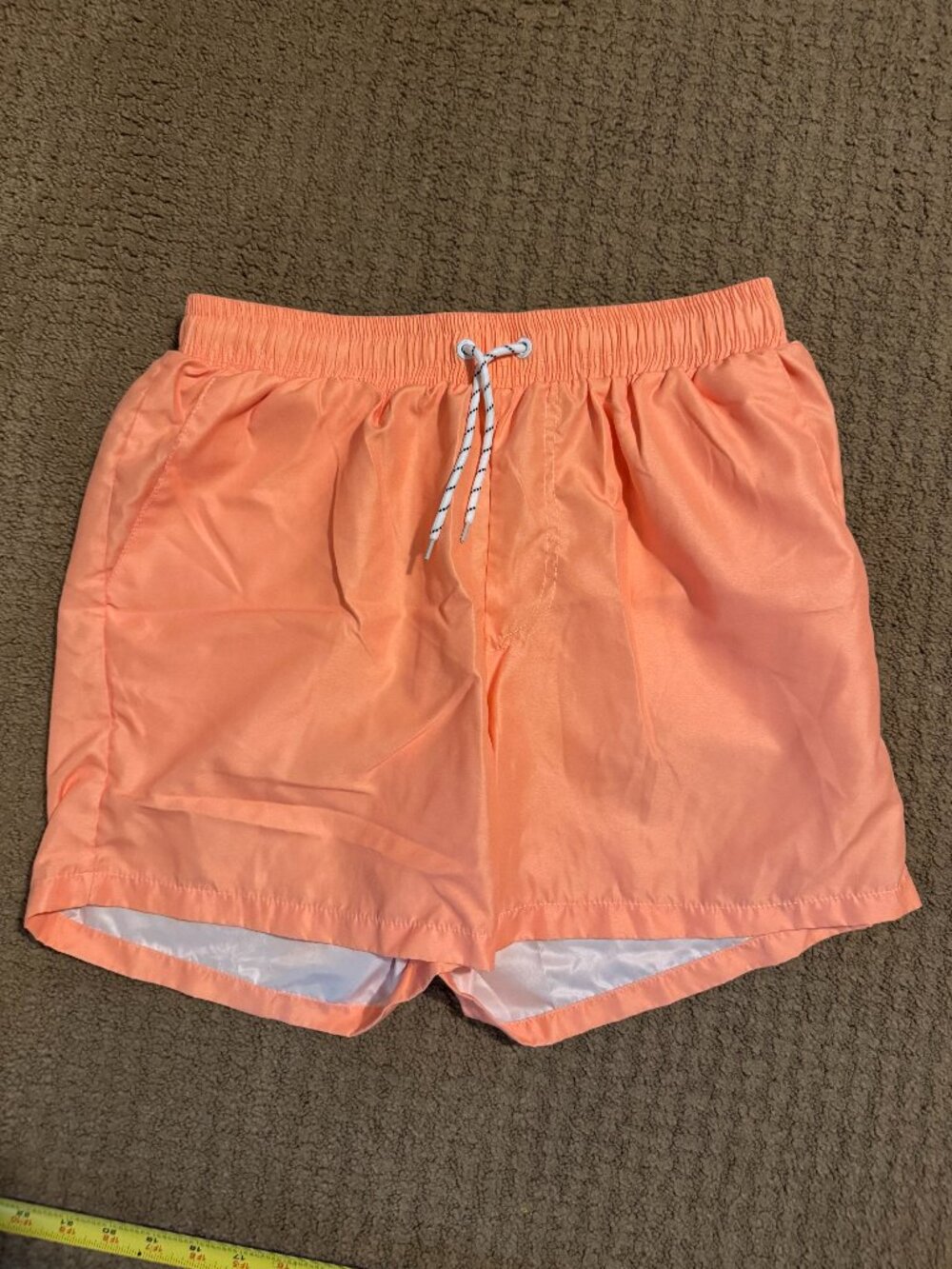 Shein Orange Swim Trunks